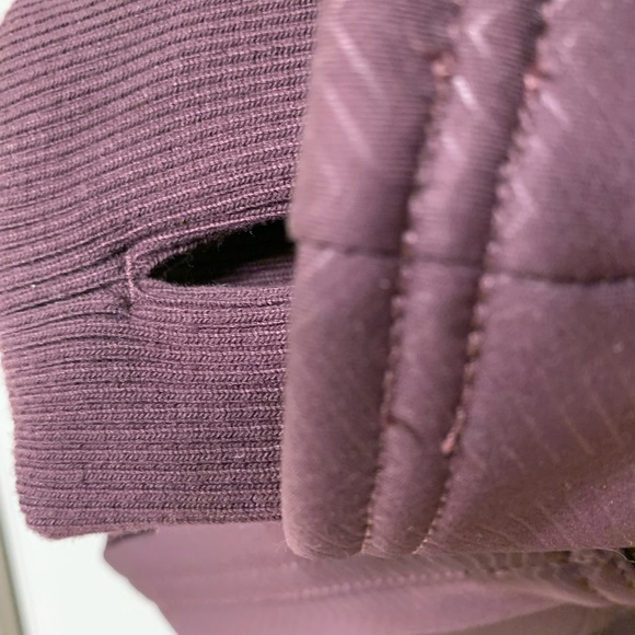 Deep purple chevron winter bomber jacket by Zella - Picture 6 of 7